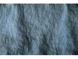 Ткань "Blue Jeans" с эффектом помятости (stone wash) 100% лён